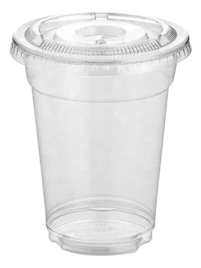 Vasos Desechables De Plastico 16oz Con Tapa Popote.webp
