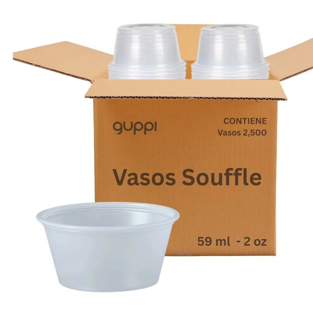 Caja Vaso Souffle 2 oz 2500 pza