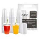 Vaso PET 16 oz 100 pza c/ Tapa Plana