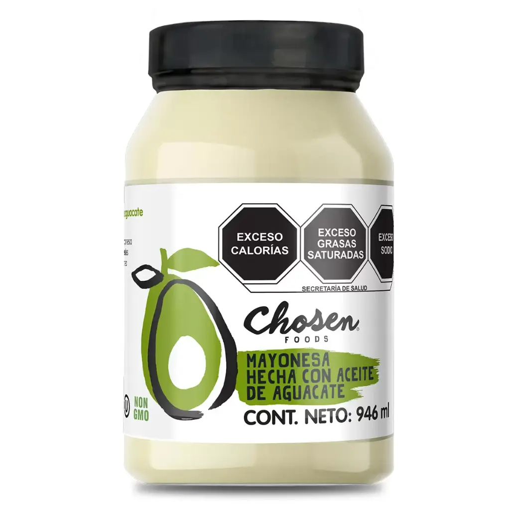 [F0014] Mayonesa Aceite de Aguacate Chosen Foods 946ml