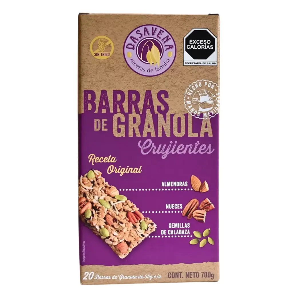 Barras de Granola Dasavena 20pza