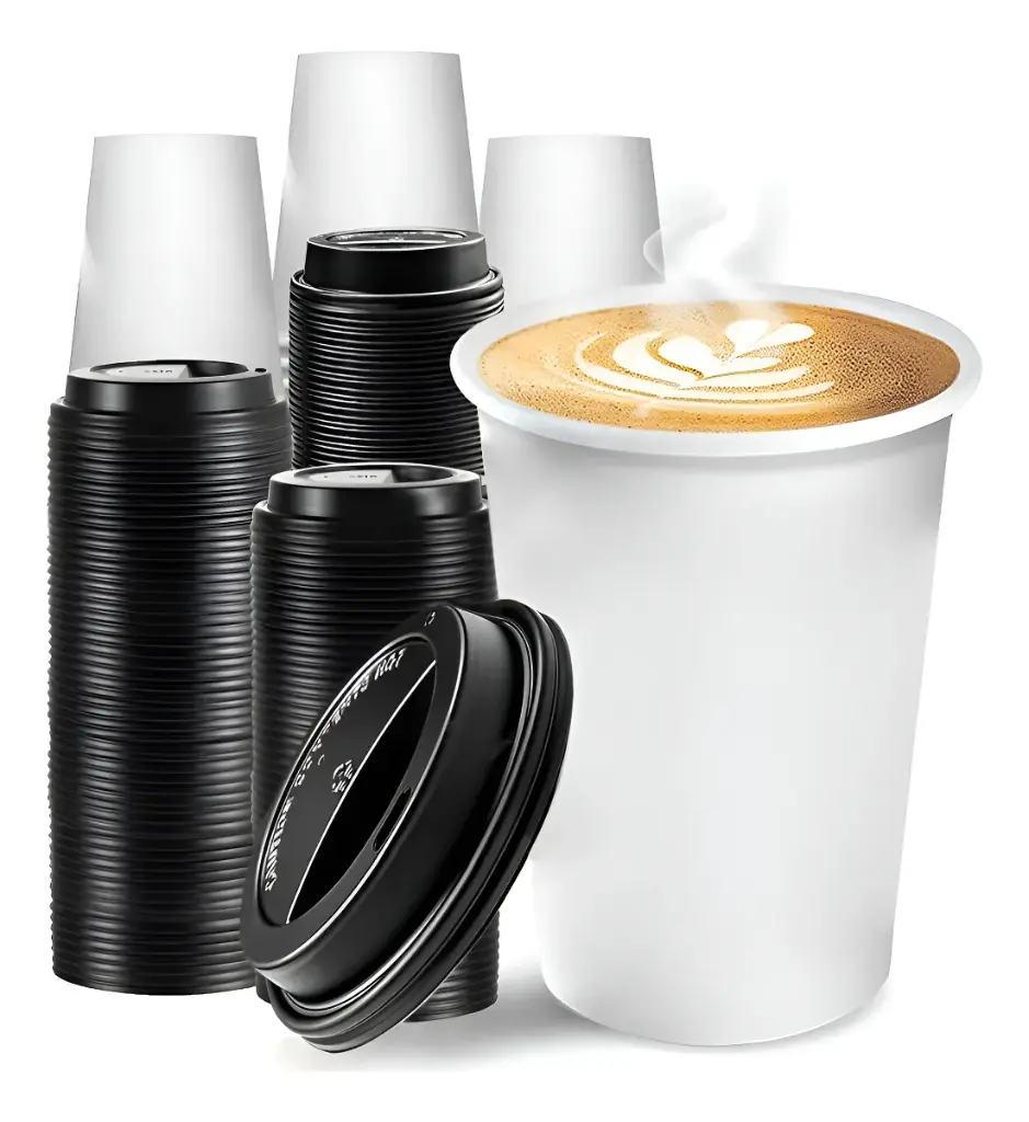 Kit Vaso Papel BC 16oz 100 c/ Tapa