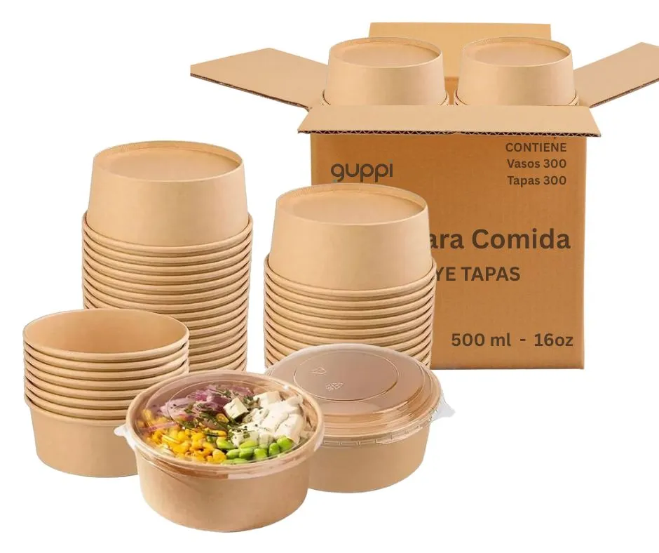 [K300BO16] Bowl 16 oz 300 pza c/ Tapa