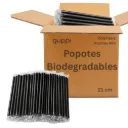 Popote Biodegradable 21cm 500 pza