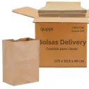 Caja Bolsa Kraft Delivery 1/6 250 pza
