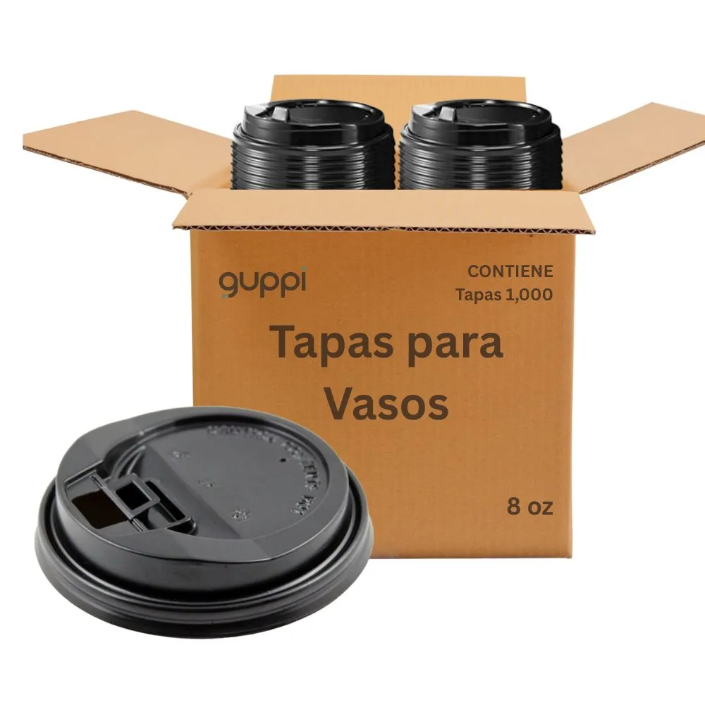 Caja Tapa para Vaso Papel BC 8 oz 1000 pza