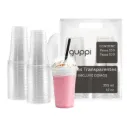 Vaso PET 12 oz 100 pza c/ Tapa Domo