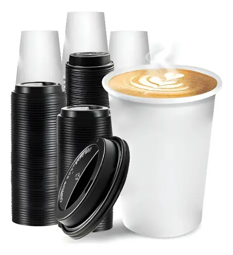 [K100VT16] Kit Vaso Papel BC 16oz 100 c/ Tapa